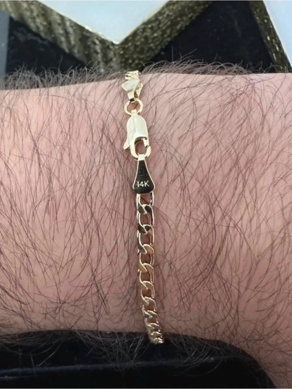 New 3mm Gold plated Cuban Link Bracelet